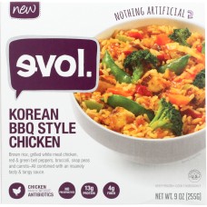 EVOL: Korean BBQ Style Chicken, 9 oz