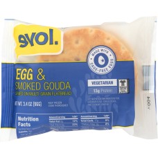 EVOL: Egg and Smoked Gouda Breakfast Sandwich, 3.4 oz