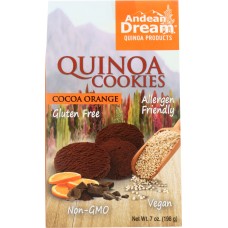 ANDEAN DREAM: Quinoa Cookies Cocoa Orange, 7 oz