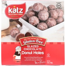 KATZ: Glazed Chocolate Donut Holes, 6 oz