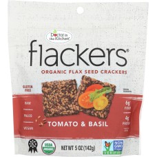 DOCTOR IN THE KITCHEN: Flax Seed Crackers Sun Ripened Tomato & Basil, 5 oz