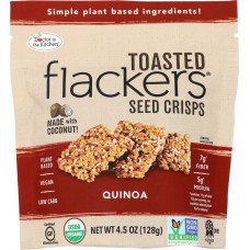 DOCTOR IN THE KITCHEN: Quinoa Flackers Toasted Seed Crisps, 4.5 oz