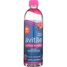 AVITAE: Water Caffeinated Pomegranate, 16.9 fo