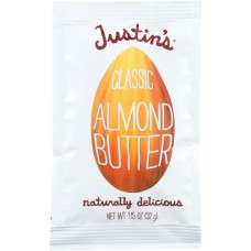 JUSTIN'S: Almond Butter Squeeze Pack Classic, 1.15 oz