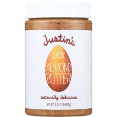 JUSTIN'S: Nut Butter Classic Almond Butter, 16 oz