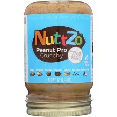 NUTTZO: Peanut Butter Peanut Pro Crunchy, 12 oz