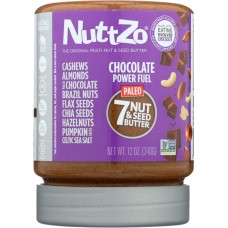 NUTTZO: Chocolate Power Fuel Nut Butter, 12 oz