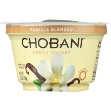 CHOBANI: Non-Fat Greek Yogurt Vanilla Blended, 5.3 oz