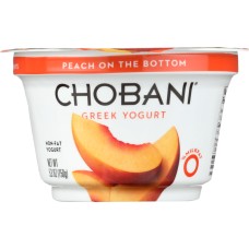 CHOBANI: Non-Fat Greek Yogurt Peach on the Bottom, 5.3 oz