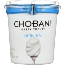 CHOBANI: Non-Fat Greek Yogurt Original Plain, 32 oz