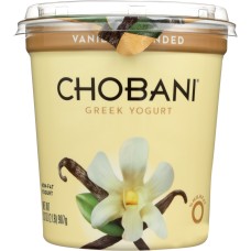 CHOBANI: Non-Fat Greek Yogurt Vanilla Blended, 32 oz