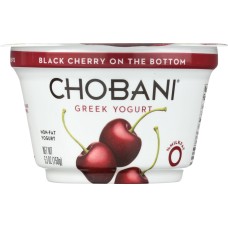 CHOBANI: Non-Fat Greek Yogurt Black Cherry on the Bottom, 5.3 oz