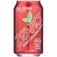 ZEVIA: Zero Calorie Soda Dr. Zevia 6-12 fl oz, 72 fl oz