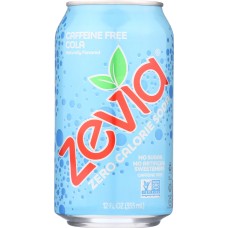 ZEVIA: Zero Calorie Soda Caffeine Free Cola 6-12 fl oz, 72 fl oz