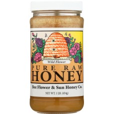 BEE FLOWER AND SUN HONEY: Wild Flower Honey, 16 oz