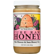 BEE FLOWER AND SUN HONEY: Star Thistle Blossom Honey, 16 oz