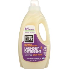 BETTER LIFE: Detergent Laundry Lavender Grapefruit, 64 oz