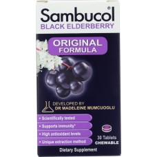 SAMBUCOL: Immune Black Elderberry Original, 30 tb
