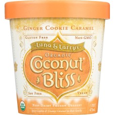 LUNA & LARRYS COCONUT BLISS: Ginger Cookie + Caramel Ice Cream, 1 pt