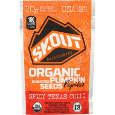 SKOUT: Seeds Pumpkin Spicy Texas Chili, 2.2 oz