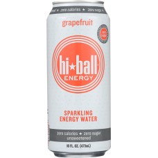HI BALL ENERGY: Grapefruit Sparkling Energy Water, 16 oz