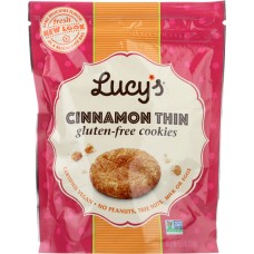 LUCY'S: Gluten Free Cinnamon Thin Cookies, 5.5 Oz