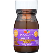 INNER-ECO: To Go Mega Probiotic Coconut Water Kefir Berry Flavor, 1 oz