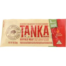 TANKA: Bar Buffalo Meat Gluten Free Spicy Pepper, 1 Oz