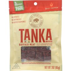TANKA: Bites Buffalo Meat Spicy Pepper Blend, 3 Oz
