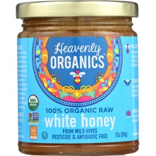 HEAVENLY ORGANICS: White Himalayan Raw Honey, 12 oz
