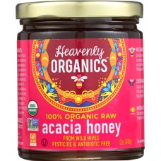 HEAVENLY ORGANICS: Organic Himalayan Raw Acacia Honey, 12 oz