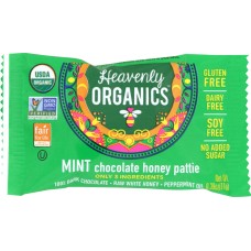 HEAVENLY ORGANICS: Honey Pattie Chocolate Mint, 0.39 oz