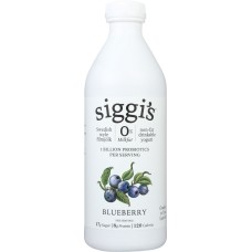 SIGGIS: Blueberry Filmjolk Non Fat Drinkable Yogurt, 32 oz