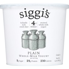 SIGGIS: 4% Whole Milk Strained Yogurt Plain, 24 oz
