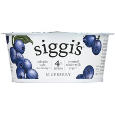 SIGGIS: 4% Whole Milk Strained Yogurt Blueberry, 4.4 oz