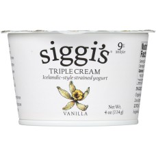 SIGGIS: Triple Cream Yogurt Vanilla, 4 oz