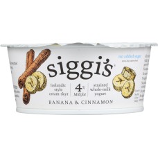 SIGGIS: Yogurt Whole Milk Banana & Cinnamon, 4.4 oz
