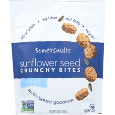 SOMERSAULTS: Sunflower Seed Snack Pacific Sea Salt, 6 oz