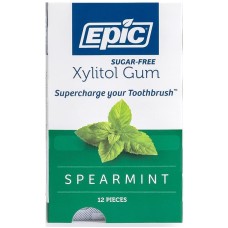 EPIC DENTAL: Gum Spearmint Xylitol, 12 pc