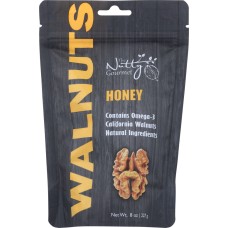 THE NUTTY GOURMET: Flavored Walnuts Honey, 8 oz