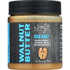 THE NUTTY GOURMET: Nut Butter Walnut Sea Salt, 10 oz