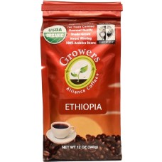 GROWERS ALLIANCE: Organic Ethiopian Ground Coffee, 12 oz
