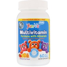 YUM-VS: Jelly Multivitamin Formula Minerals Delicious Fruit, 60 pc