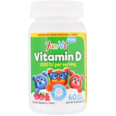YUM-VS: Vitamin D Delicious Raspberry Flavor, 60 pc