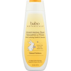 BABO BOTANICALS: Moisturizing Baby Shampoo and Body Wash , 8 oz