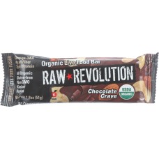 RAW REVOLUTION: Organic Live Food Bar Chocolate Crave, 1.8 oz