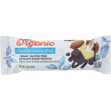 RAW REVOLUTION: Organic Live Food Bar Chocolate Coconut Bliss, 1.8 oz