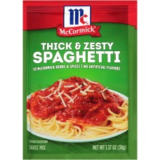 MC CORMICK: Sauce Spghtti Thick Zesty, 1.37 oz