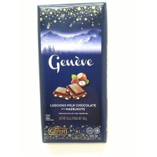 GEFEN: Geneve Milk Chocolate Bar With Hazelnuts, 3.5 oz