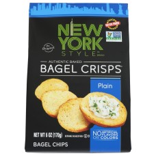 NEW YORK STYLE: Bagel Crisp Plain, 6 OZ